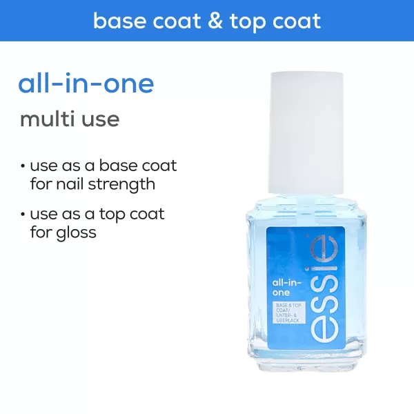 essie Apricot Nail and Cuticle Oil Set Vegan Softened and Nourished cuticles For Home and Travel 046 fl oz eachALL IN ONE BASE COAT  TOP COAT