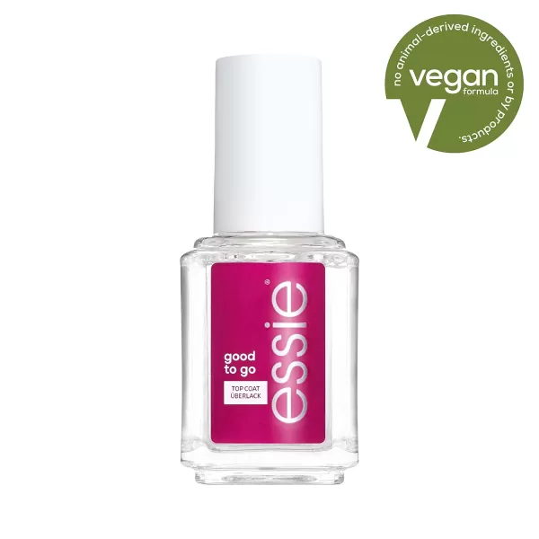 essie Apricot Nail and Cuticle Oil Set Vegan Softened and Nourished cuticles For Home and Travel 046 fl oz eachGOOD TO GO TOP COAT