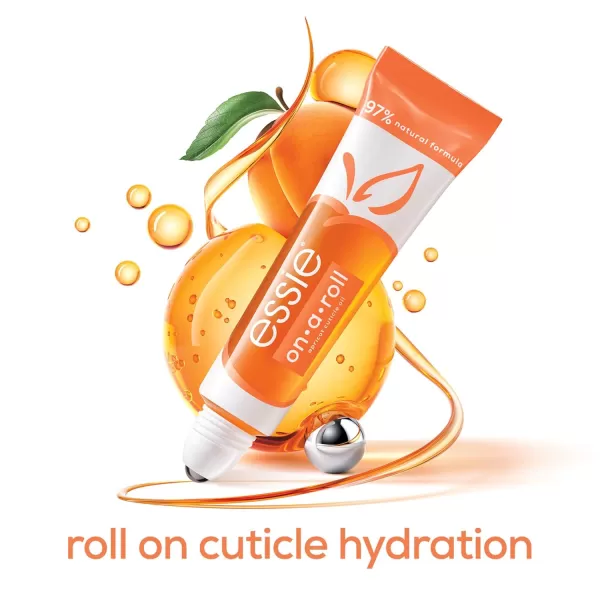 essie Apricot Nail and Cuticle Oil Set Vegan Softened and Nourished cuticles For Home and Travel 046 fl oz eachON A ROLL APRICOT CUTICLE OIL