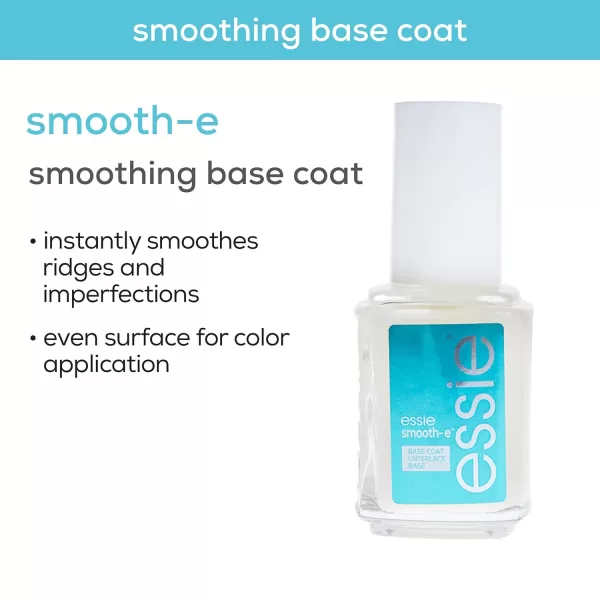 essie Apricot Nail and Cuticle Oil Set Vegan Softened and Nourished cuticles For Home and Travel 046 fl oz eachSMOOTHe BASE COAT