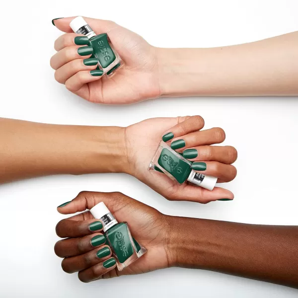 essie Gel Couture Longwear Nail Polish Set Green Invest In Style  Gellike Shiny Top Coat 046 fl oz each