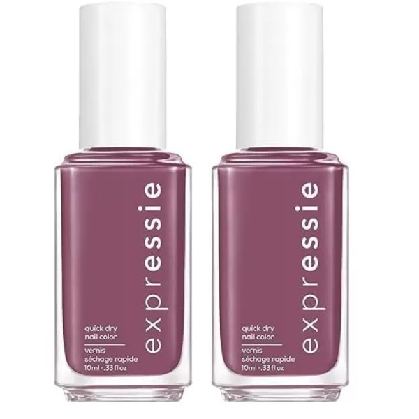 Essie expressie QuickDry Nail Polish 8Free Vegan Slate Blue Air Dry 033 fl oz220 get a mauve on purplemauve