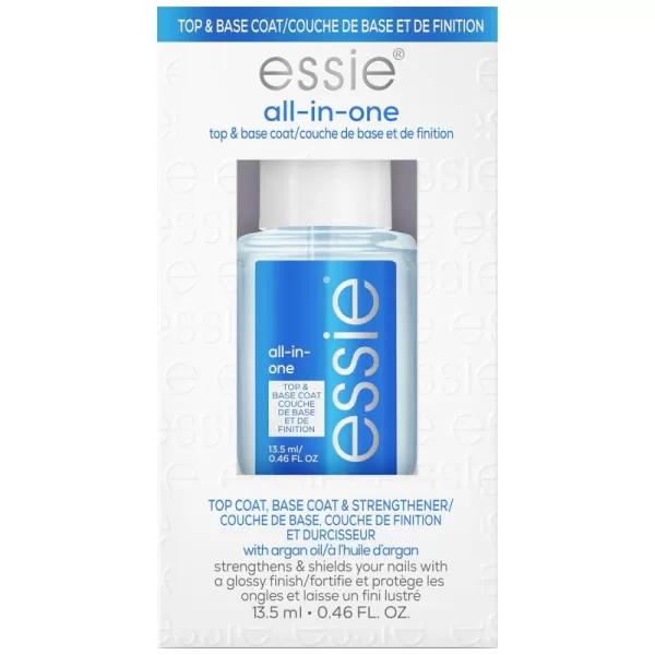 essie Apricot Nail and Cuticle Oil Set Vegan Softened and Nourished cuticles For Home and Travel 046 fl oz eachALL IN ONE BASE COAT  TOP COAT