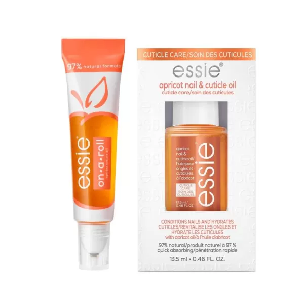 essie Apricot Nail and Cuticle Oil Set Vegan Softened and Nourished cuticles For Home and Travel 046 fl oz eachAPRICOT CUTICLE OIL SET