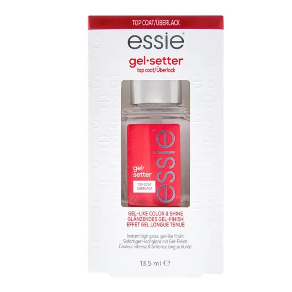 essie Apricot Nail and Cuticle Oil Set Vegan Softened and Nourished cuticles For Home and Travel 046 fl oz eachGELSETTER TOP COAT