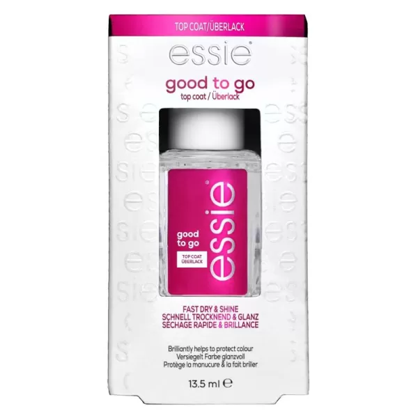 essie Apricot Nail and Cuticle Oil Set Vegan Softened and Nourished cuticles For Home and Travel 046 fl oz eachGOOD TO GO TOP COAT