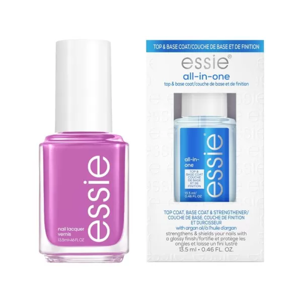 essie SalonQuality Nail Polish Bundle Vegan Green UnGuilty Pleasures  All In One Base Coat and Top Coat 046 fl oz eachessie Nail Polish Bundle Play Date  Base  Top Coat