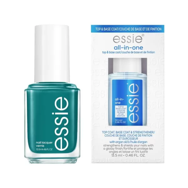 essie SalonQuality Nail Polish Bundle Vegan Green UnGuilty Pleasures  All In One Base Coat and Top Coat 046 fl oz eachessie Nail Polish Bundle UnGuilty Pleasures  Base  Top Coat