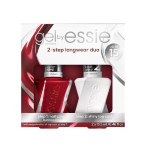 imageessie gel couture Gellike Nail Polish Set with Top Coat Vegan Red Nail Polish Bubbles Only Kit 1 Kit