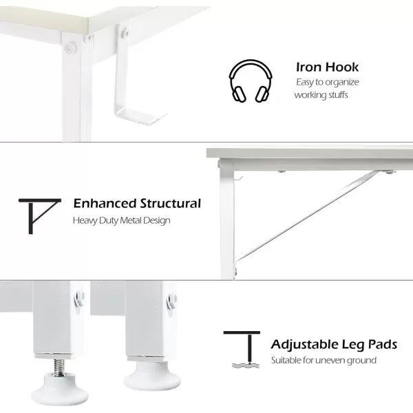 Lufeiya White Small Desk for Bedroom  Student Kids Study Writing Table for Home Office Bedroom Small Spaces 32 Inch Modern Mini Laptop PC Computer Desks WhiteWhite