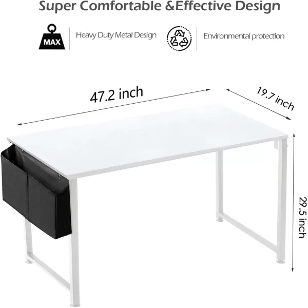 Lufeiya White Small Desk for Bedroom  Student Kids Study Writing Table for Home Office Bedroom Small Spaces 32 Inch Modern Mini Laptop PC Computer Desks WhiteWhite