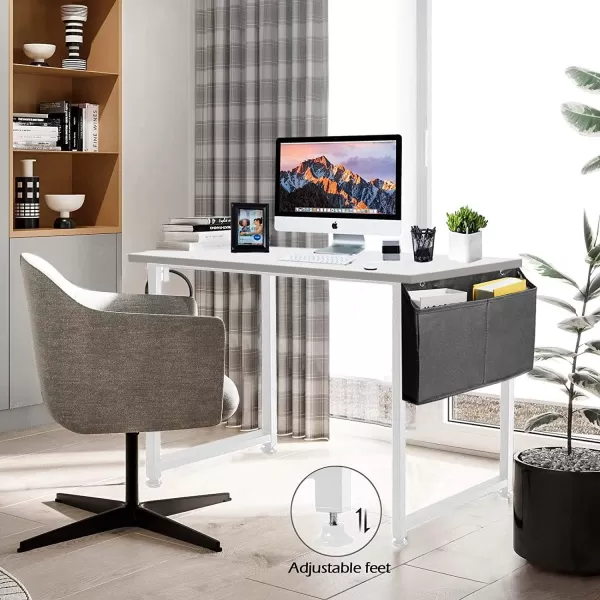 Lufeiya White Small Desk for Bedroom  Student Kids Study Writing Table for Home Office Bedroom Small Spaces 32 Inch Modern Mini Laptop PC Computer Desks WhiteWhite
