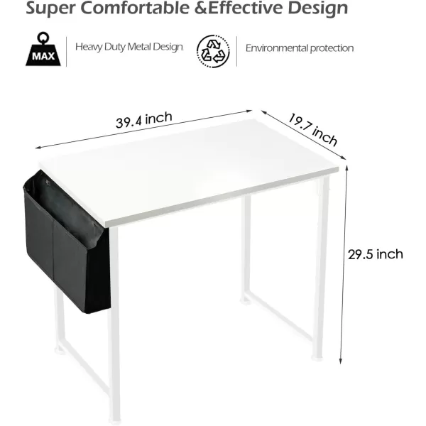 Lufeiya White Small Desk for Bedroom  Student Kids Study Writing Table for Home Office Bedroom Small Spaces 32 Inch Modern Mini Laptop PC Computer Desks WhiteWhite