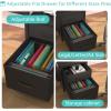 imageLufeiya Home Office Desk with Fabric File Drawers Cabinet 57 Inch Computer Desks with Filing Cabinet Printer Stand for Small Space Study Writing Table PC Desks for Bedroom BlackBlack