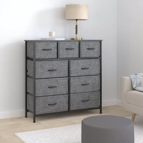 Sweetcrispy Dresser 2 Deep Drawers Light Black