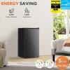 imageSweetcrispy 32 CuFt Mini Fridge with Freezer Small Refrigerator Single Door Adjustable Thermostat Energyefficient Low Noise Compact Fridge for Bedroom Office Dorm BlackBlack