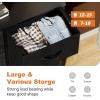 imageSweetcrispy 6 Drawers Dresser for Bedroom Kidsroom Furniture Small Chest Tower Storage Organizer Units for Clothing Closet Fabric Bins Wood Top Steel Frame Lightweight Assemble Tools IncludeBlack