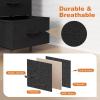imageSweetcrispy 6 Drawers Dresser for Bedroom Kidsroom Furniture Small Chest Tower Storage Organizer Units for Clothing Closet Fabric Bins Wood Top Steel Frame Lightweight Assemble Tools IncludeBlack
