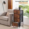 imageSweetcrispy Dresser for Bedroom TV Stand Fabric Dresser with 7 Drawers Dresser Chest of Drawers Organizer Wood Tabletop Dresser for Closet Living Room Entryway BlackRust Brown