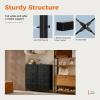 imageSweetcrispy Dresser for Bedroom TV Stand Fabric Dresser with 7 Drawers Dresser Chest of Drawers Organizer Wood Tabletop Dresser for Closet Living Room Entryway BlackBlack