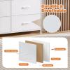 imageSweetcrispy Dresser for Bedroom TV Stand Fabric Dresser with 7 Drawers Dresser Chest of Drawers Organizer Wood Tabletop Dresser for Closet Living Room Entryway BlackWhite