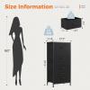 imageSweetcrispy Dresser for Bedroom TV Stand Fabric Dresser with 7 Drawers Dresser Chest of Drawers Organizer Wood Tabletop Dresser for Closet Living Room Entryway BlackBlack