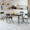 image:imageSweetcrispy Folding Chair 12 Pack Leather Padded Folding Chairs Sturdy Metal Foldable Chairs Easy to Use and Store Outdoor and Indoor for Home Office Party ComfyPlastic  Black