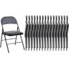 image:imageSweetcrispy Folding Chair 12 Pack Leather Padded Folding Chairs Sturdy Metal Foldable Chairs Easy to Use and Store Outdoor and Indoor for Home Office Party ComfyBlack