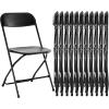 image:imageSweetcrispy Folding Chair 12 Pack Leather Padded Folding Chairs Sturdy Metal Foldable Chairs Easy to Use and Store Outdoor and Indoor for Home Office Party ComfyPlastic  Black