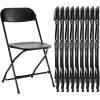 image:imageSweetcrispy Folding Chair 12 Pack Leather Padded Folding Chairs Sturdy Metal Foldable Chairs Easy to Use and Store Outdoor and Indoor for Home Office Party ComfyPlastic  Black