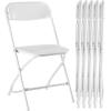 image:imageSweetcrispy Folding Chair 12 Pack Leather Padded Folding Chairs Sturdy Metal Foldable Chairs Easy to Use and Store Outdoor and Indoor for Home Office Party ComfyWhite
