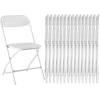 image:imageSweetcrispy Folding Chair 12 Pack Leather Padded Folding Chairs Sturdy Metal Foldable Chairs Easy to Use and Store Outdoor and Indoor for Home Office Party ComfyWhite