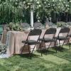 image:imageSweetcrispy Folding Chair 12 Pack Leather Padded Folding Chairs Sturdy Metal Foldable Chairs Easy to Use and Store Outdoor and Indoor for Home Office Party ComfyBlack