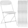 image:imageSweetcrispy Folding Chair 12 Pack Leather Padded Folding Chairs Sturdy Metal Foldable Chairs Easy to Use and Store Outdoor and Indoor for Home Office Party ComfyWhite