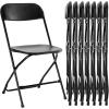 image:imageSweetcrispy Folding Chair 12 Pack Leather Padded Folding Chairs Sturdy Metal Foldable Chairs Easy to Use and Store Outdoor and Indoor for Home Office Party ComfyPlastic  Black
