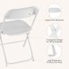image:imageSweetcrispy Folding Chair 12 Pack Leather Padded Folding Chairs Sturdy Metal Foldable Chairs Easy to Use and Store Outdoor and Indoor for Home Office Party ComfyWhite