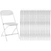 image:imageSweetcrispy Folding Chair 12 Pack Leather Padded Folding Chairs Sturdy Metal Foldable Chairs Easy to Use and Store Outdoor and Indoor for Home Office Party ComfyWhite