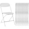 image:imageSweetcrispy Folding Chair 12 Pack Leather Padded Folding Chairs Sturdy Metal Foldable Chairs Easy to Use and Store Outdoor and Indoor for Home Office Party ComfyWhite