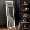 image:imageSweetcrispy Full Length Mirror with LED Lights 61x17 Lighted Floor Mirror with Dimming amp 3 Color Lighting Stand for Bedroom Dressing RoomRectangular