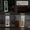 image:imageSweetcrispy Full Length Mirror with LED Lights 61x17 Lighted Floor Mirror with Dimming amp 3 Color Lighting Stand for Bedroom Dressing RoomRectangular