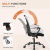 image:imageSweetcrispy Home Office Computer Desk Chair Ergonomic Managerial Executive MidBack Mesh Rolling Work Swivel Chairs with Wheels Comfortable Lumbar Support Comfy Arms for Bedroom Study Student