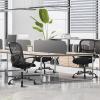 image:imageSweetcrispy Home Office Computer Desk Chair Ergonomic Managerial Executive MidBack Mesh Rolling Work Swivel Chairs with Wheels Comfortable Lumbar Support Comfy Arms for Bedroom Study Student