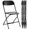 image:imageSweetcrispy Folding Chair 12 Pack Leather Padded Folding Chairs Sturdy Metal Foldable Chairs Easy to Use and Store Outdoor and Indoor for Home Office Party ComfyPlastic  Black