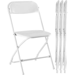 image:imageSweetcrispy Folding Chair 12 Pack Leather Padded Folding Chairs Sturdy Metal Foldable Chairs Easy to Use and Store Outdoor and Indoor for Home Office Party ComfyWhite