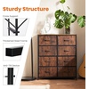 image:imageSweetcrispy 8 Drawers Dresser for Bedroom Kidsroom Furniture Tall Chest Tower Storage Organizer Units for Clothing Closet Fabric Bins Wood Top Steel Frame Lightweight Assemble Tools Include