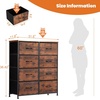image:imageSweetcrispy 8 Drawers Dresser for Bedroom Kidsroom Furniture Tall Chest Tower Storage Organizer Units for Clothing Closet Fabric Bins Wood Top Steel Frame Lightweight Assemble Tools Include