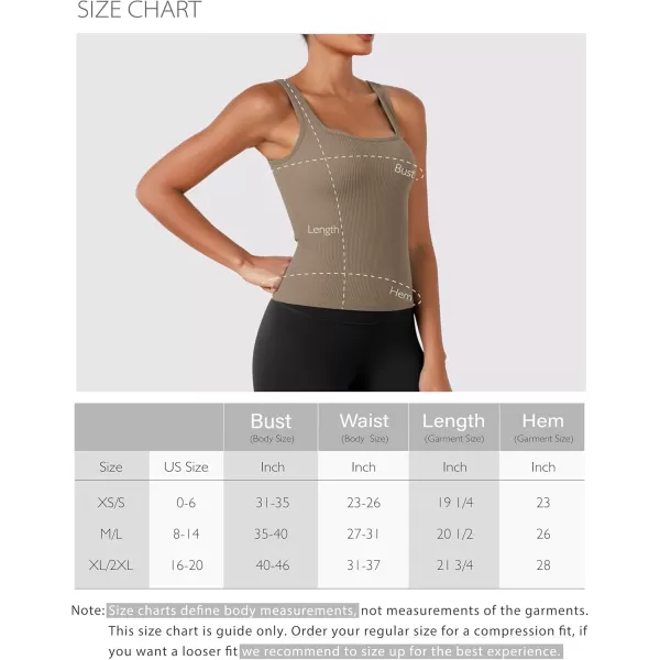 ODODOS 3Pack Seamless Square Neck Crop Tank for Women Ribbed Knit Soft Low Back Cropped TopsBrunetteclaymushroom