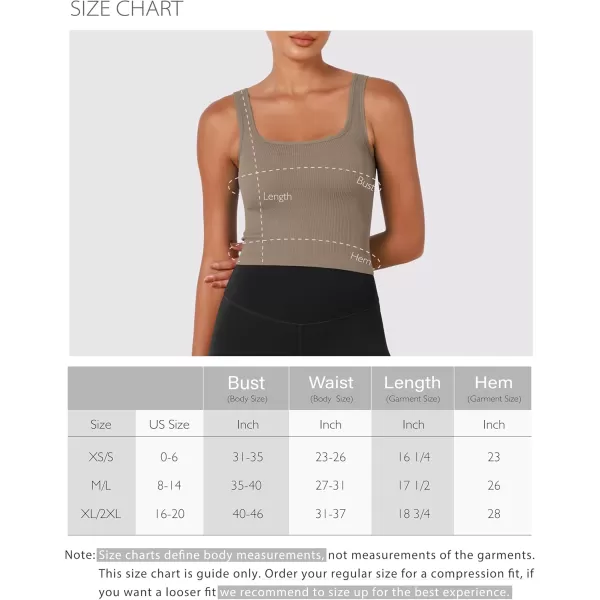 ODODOS 3Pack Seamless Square Neck Crop Tank for Women Ribbed Knit Soft Low Back Cropped TopsBrunetteoatmealtaupe