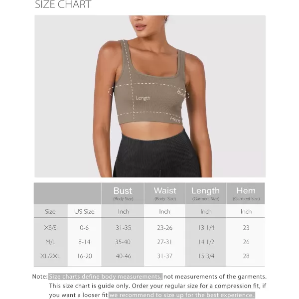 ODODOS 3Pack Seamless Square Neck Crop Tank for Women Ribbed Knit Soft Low Back Cropped TopsBrunetteoatmealtaupe