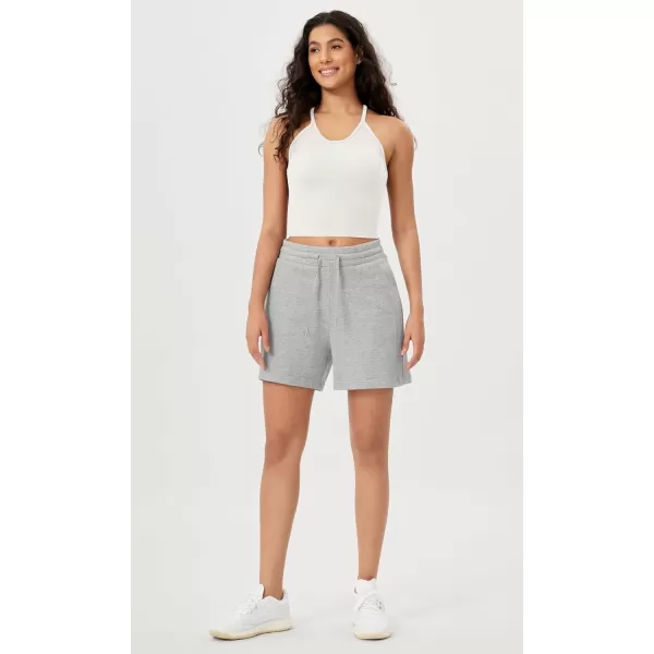 ODODOS Womens Crop 3Pack Washed Seamless RibKnit Camisole Crop Tank TopsWhitecharcoalmushroom Long Crop
